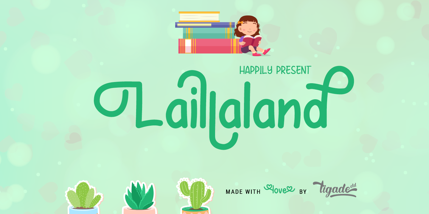 Beispiel einer Laillaland-Schriftart